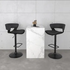 Height Adjustable Bar Stools | Set of 2 | Rover Grey