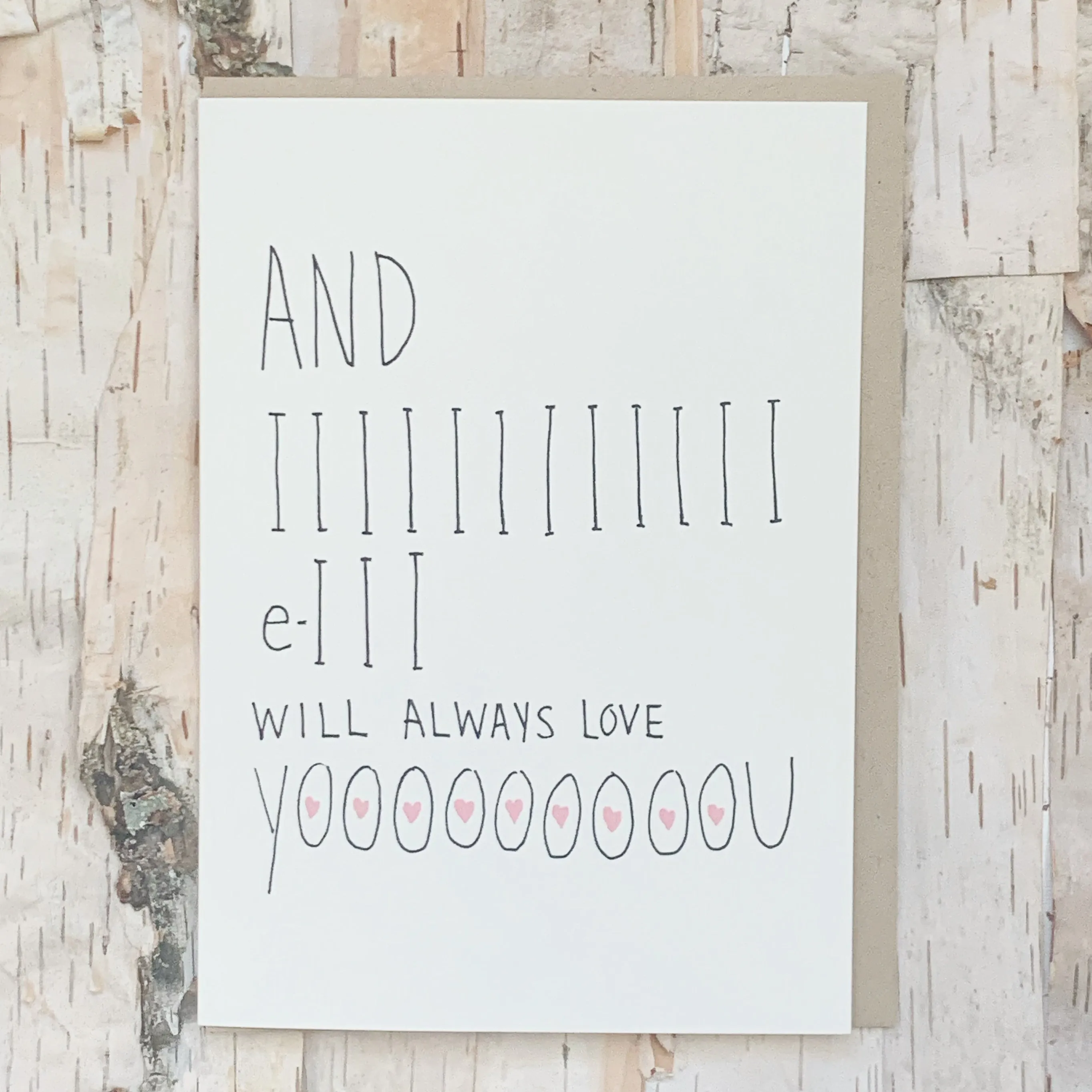 I Will Always Love You Card