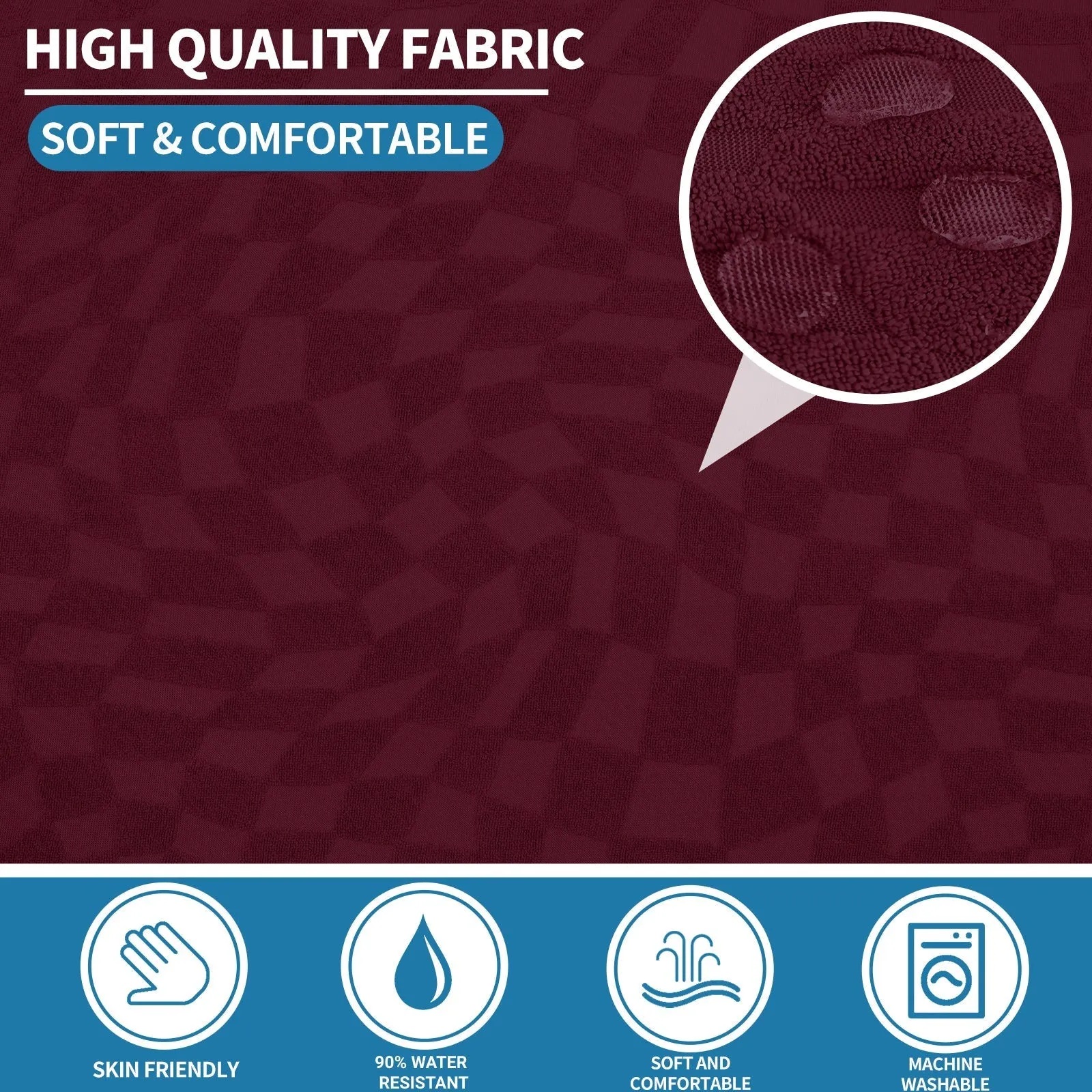 Irregular Plaid Pattern Waterproof Sectional Cushion Couch Covers