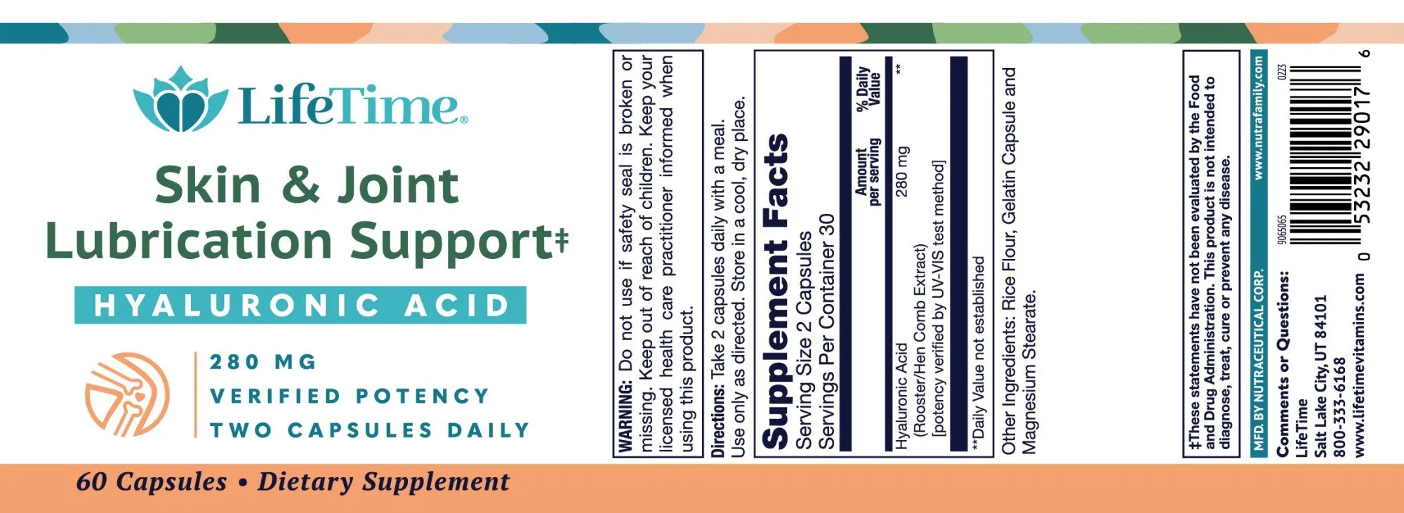 LifeTime Skin & Joint Lubrication Support 60 Capsule