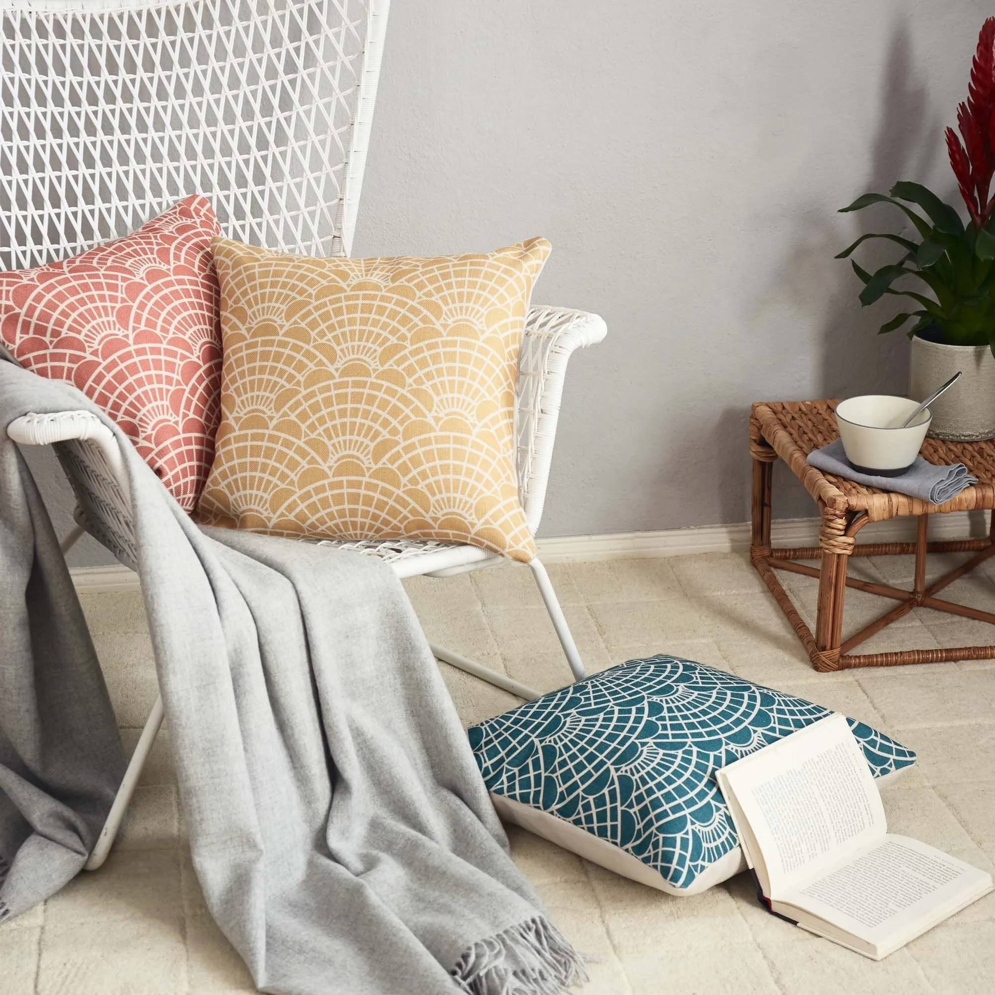Lune Cushion [Mustard/Natural]