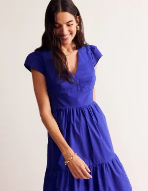 May Cotton Midi Tea Dress-Surf The Web