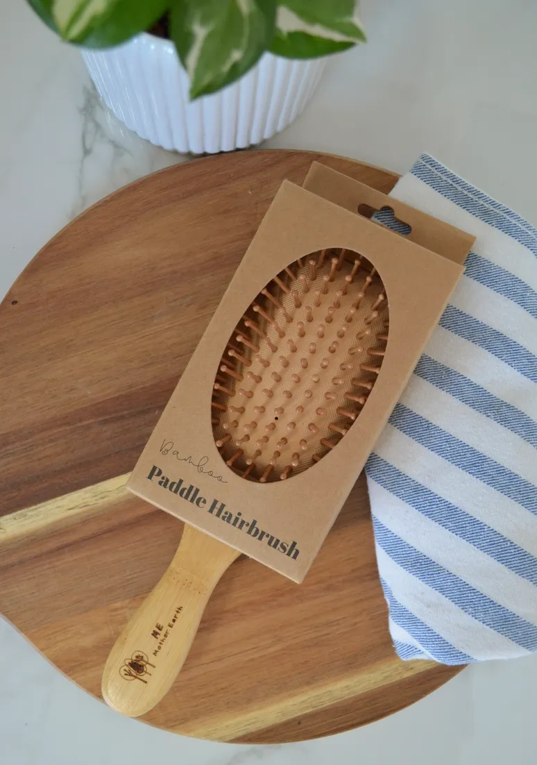 Me Mother Earth - Bamboo Paddle Hairbrush