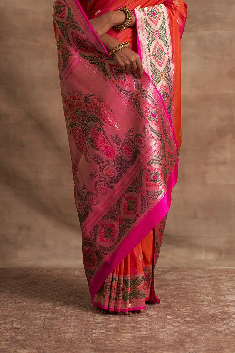 Rani Buttedar Kadiyal Zari Pure Silk saree