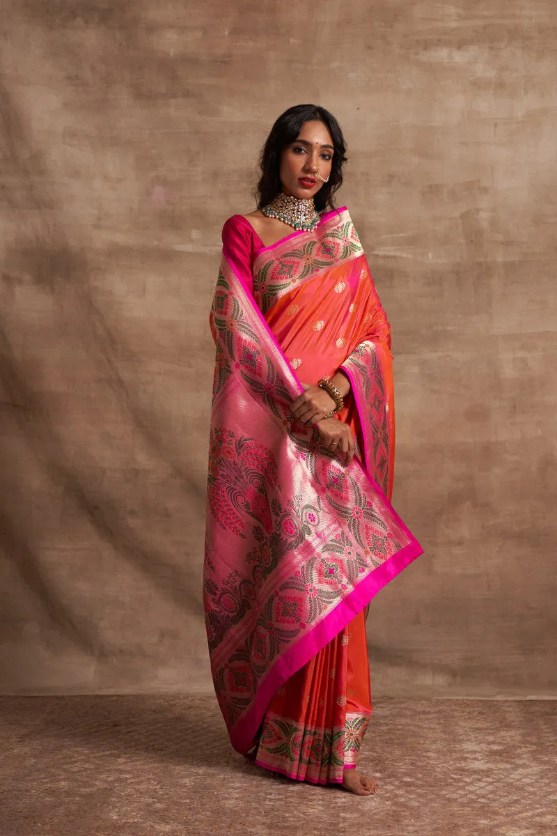 Rani Buttedar Kadiyal Zari Pure Silk saree