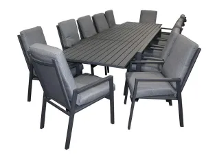San Remo 13pc Extension Cushion Gunmetal