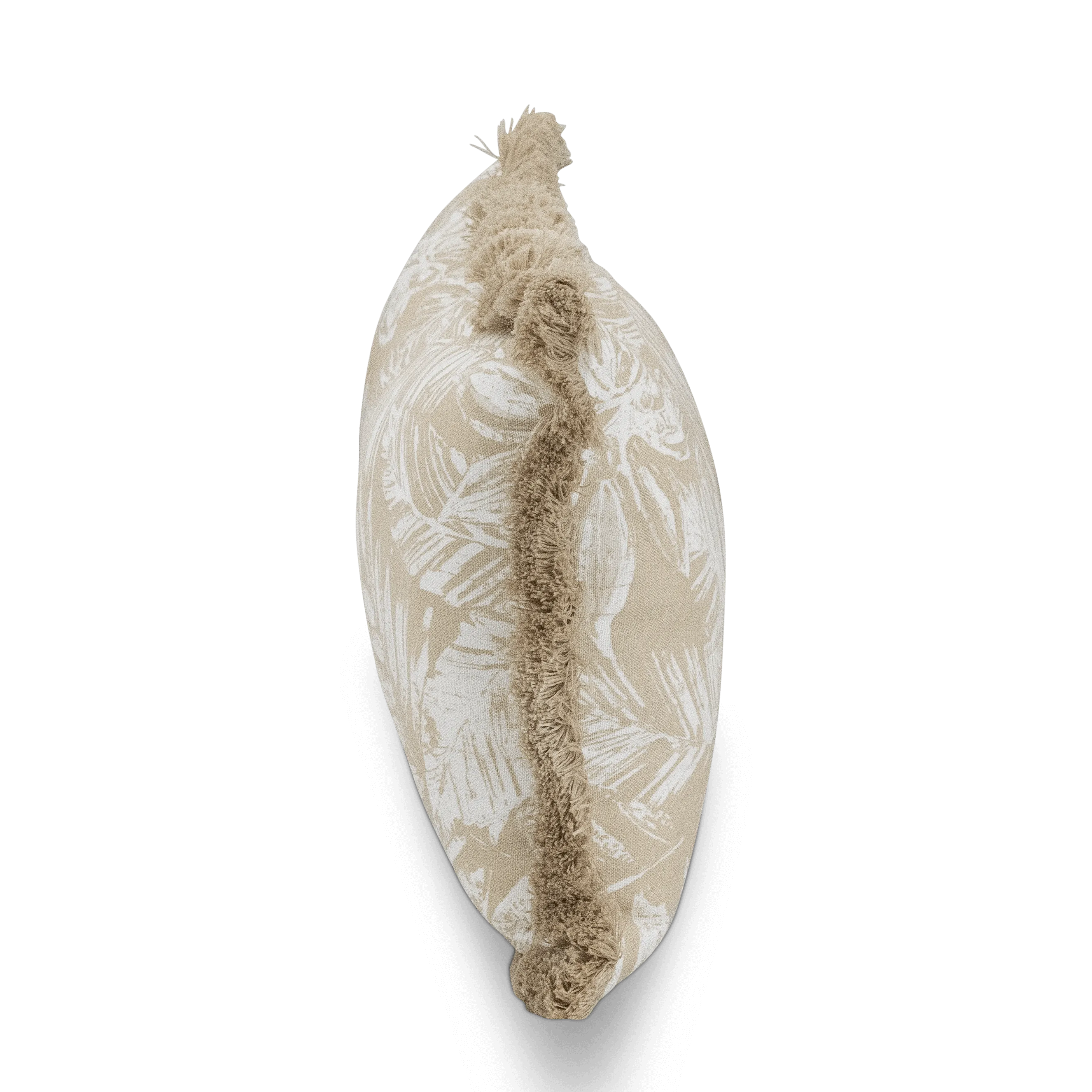 Tahiti Natural Escape - 30x50cm Fringed Outdoor Cushion