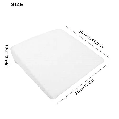 Teuopioe White Bassinet Baby Wedge Pillow Cushion to Prevent Flat Head White