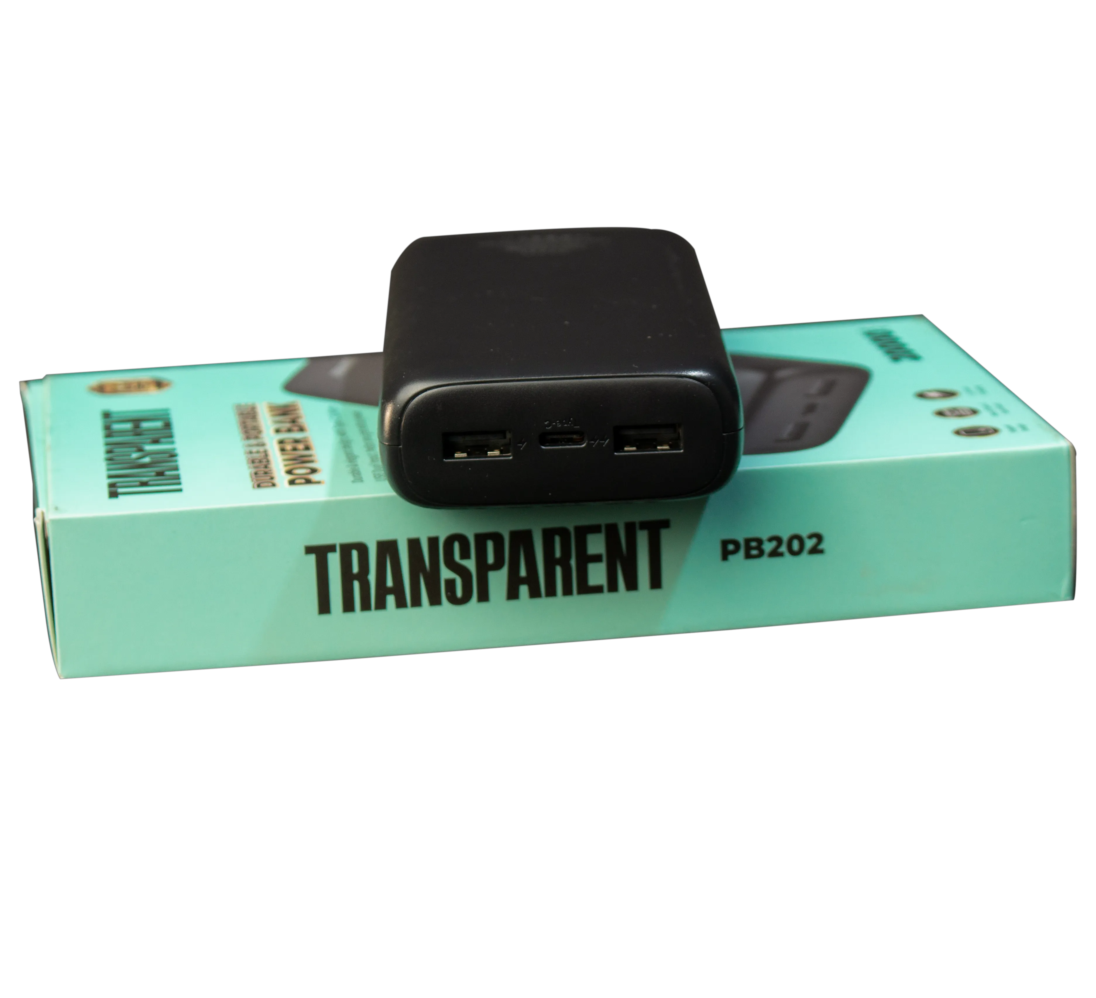 TRANSPARENT 20000mAh Power Bank (PB202) Super Fast Charge with Long Lasting Battery