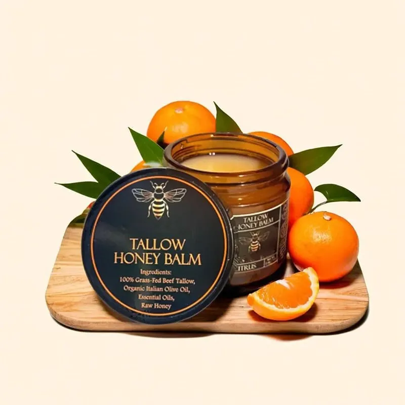 Winter promotion 50% OFFOrganic Beef Tallow Balm with Honey  Moisturizing Cream